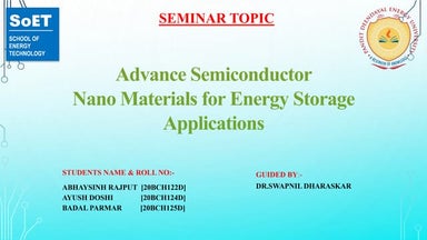 Integration of Nanomaterial with Semiconductor.pptx