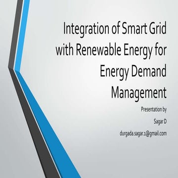 Integration of smart grid with renewable energy