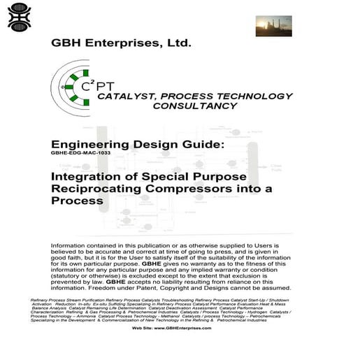 Integration of Special Purpose Reciprocating Compressors into a Process