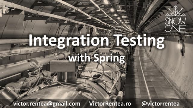 Integration testing with spring @snow one