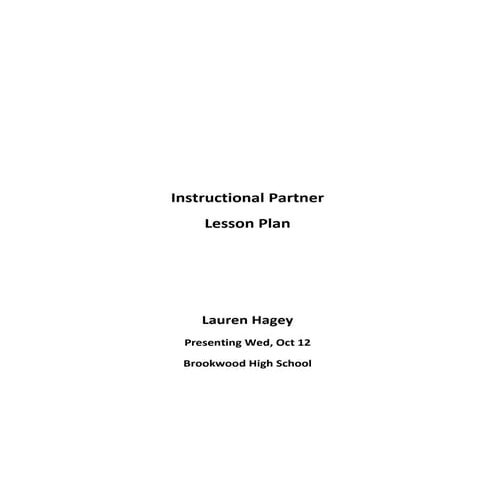 Integration unit lesson plan
