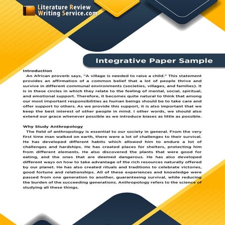 Integrative Paper Sample