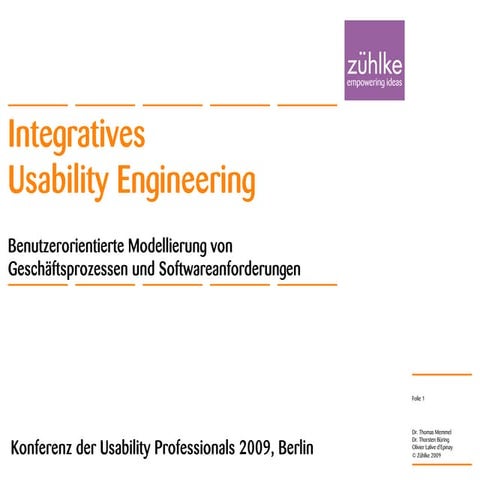 Integratives Usability Engineering