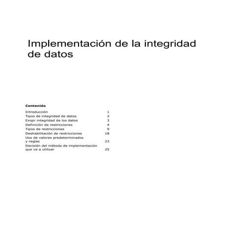 Integridad de datos