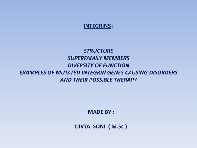 Cell adhesion molecules | PPTX