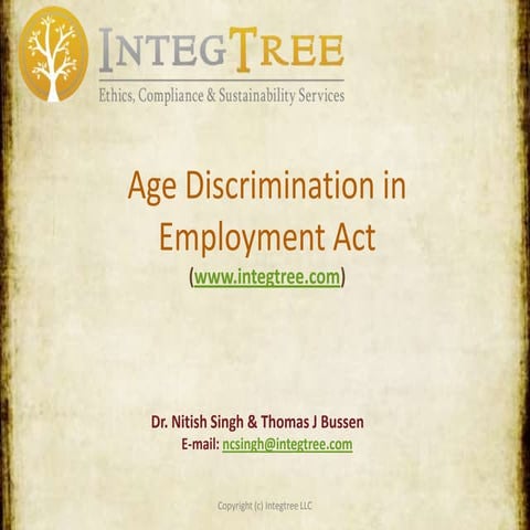 Age Discrimination in Employment Act