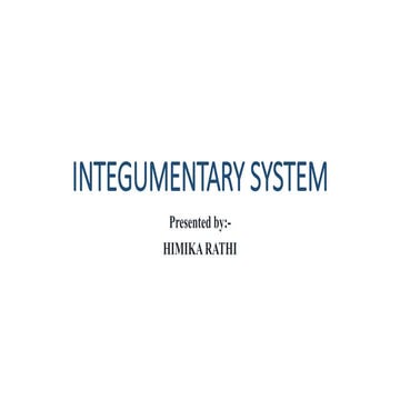 Integumentary system