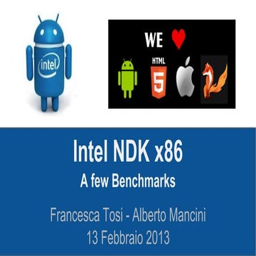 Intel ndk - a few Benchmarks | PPT