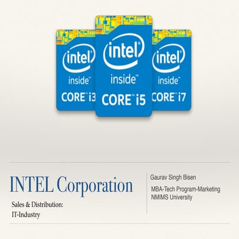 Sales & Distribution Management: Case Study of Intel Incorporation