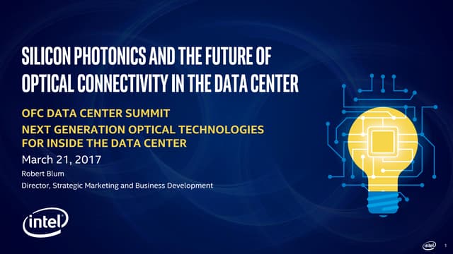 Silicon Photonics and datacenter