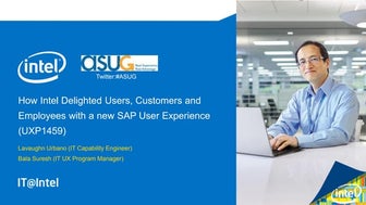 Intel 2015 ASUG Presentation on NetWeaver Business Client and SAP Screen Pers...