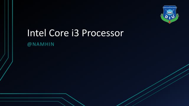 Intel core i3 processor