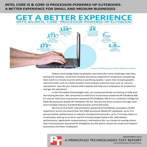 Intel Core i5 & Core i3 processor-powered HP EliteBooks: A better experience ...