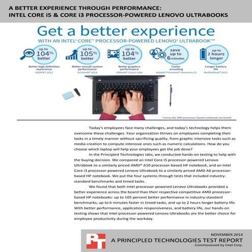 A better experience through performance: Intel Core i5 & Core i3 processor-po...