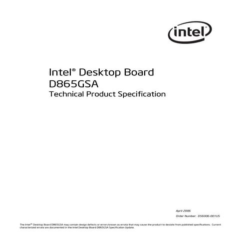 Intel® desktop board | PDF