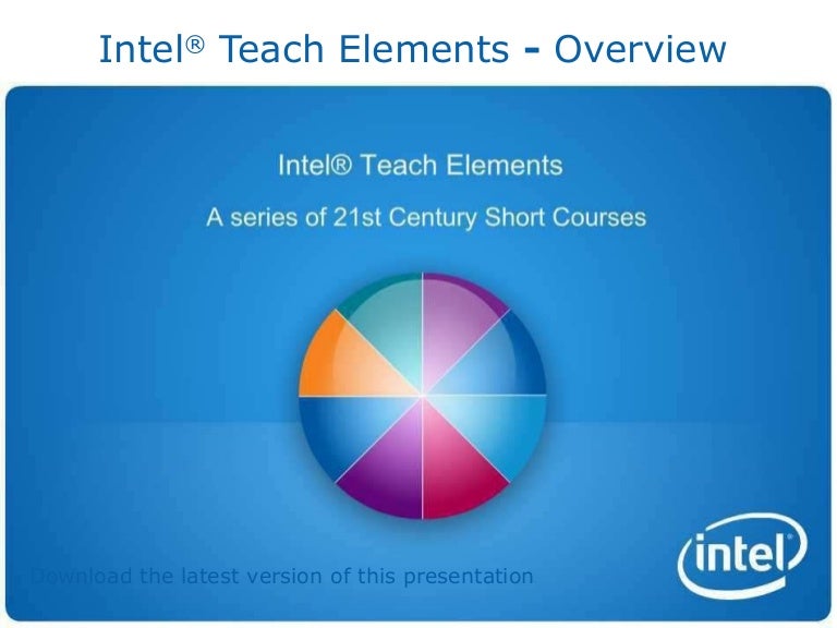 Intel education elements.