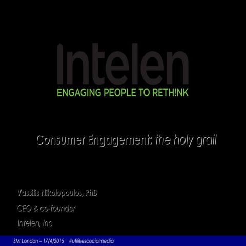 Intelen's Utility Consumer Engagement Framework
