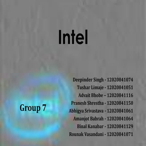 Intel group7 marketing
