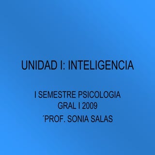 Inteligencia / Psicologia