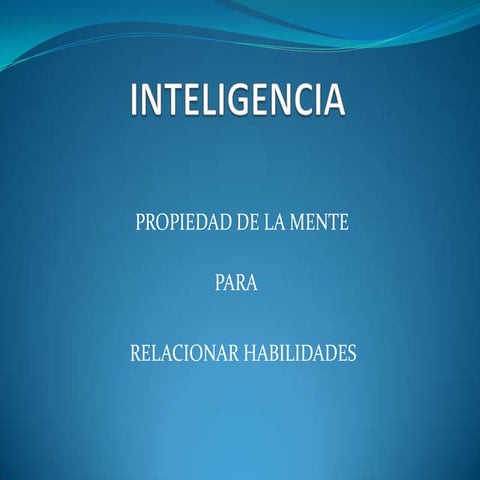 Inteligencia