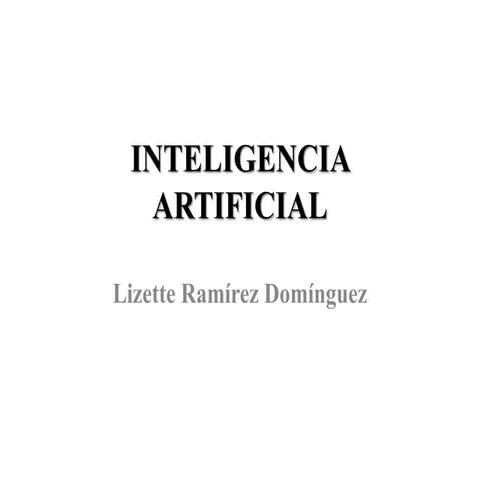 Inteligencia artificial
