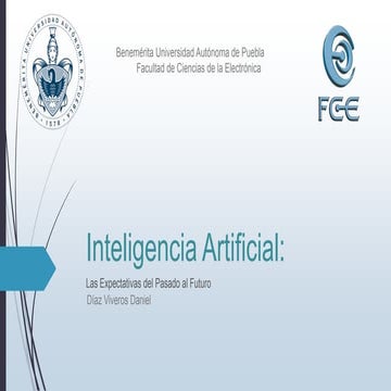 Inteligencia artificial: Las Expectativas del pasado al futuro