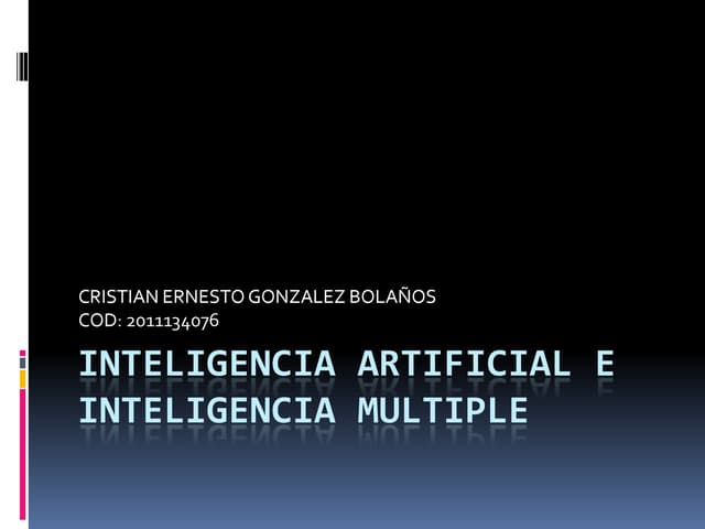 Inteligencia artificial e inteligen...
