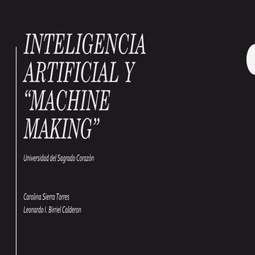 Inteligencia artificial y machine learning | PPTX