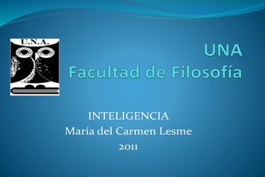 Trabajo sobre Inteligencia Carmen Lesme