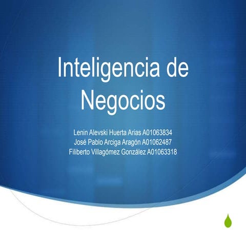 Inteligencia de negocios