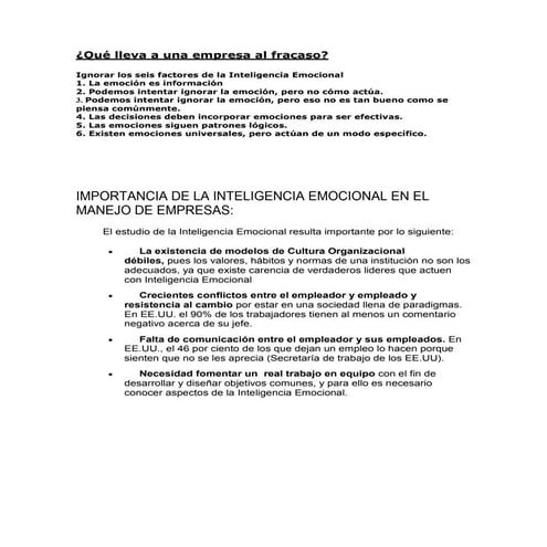 Inteligencia emocional