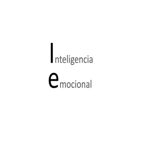 Inteligencia emocional
