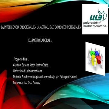 Inteligencia emocional . proyecto. susana karen ibarra casas