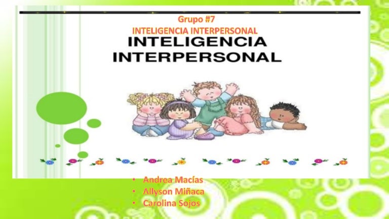 Inteligencia interpersonal