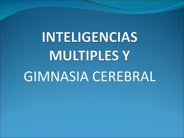 Inteligencia multiple
