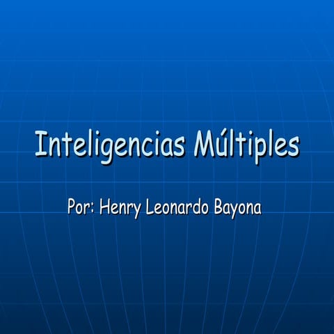Inteligencias múltiples