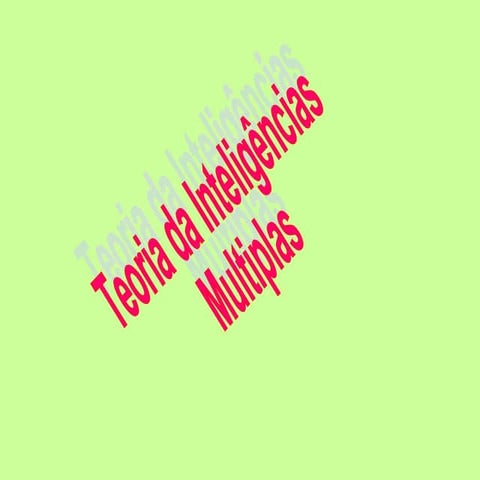 Inteligencias multiplas