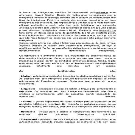 Inteligencias multiplas