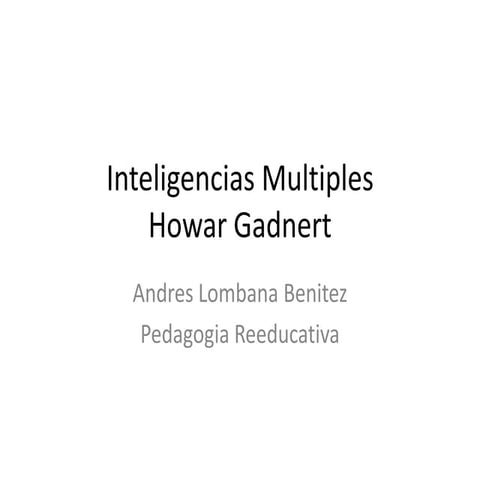 Inteligencias multiples