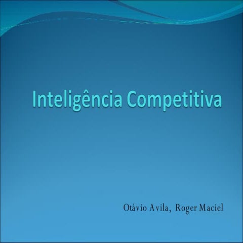 InteligêNcia Competitiva