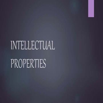 Intellectual property
