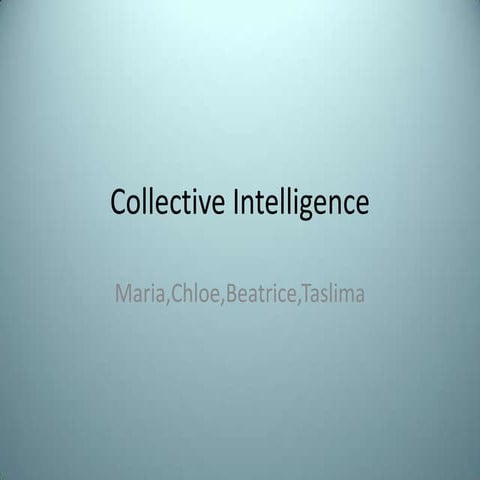 Collective Intelligence | PPTX