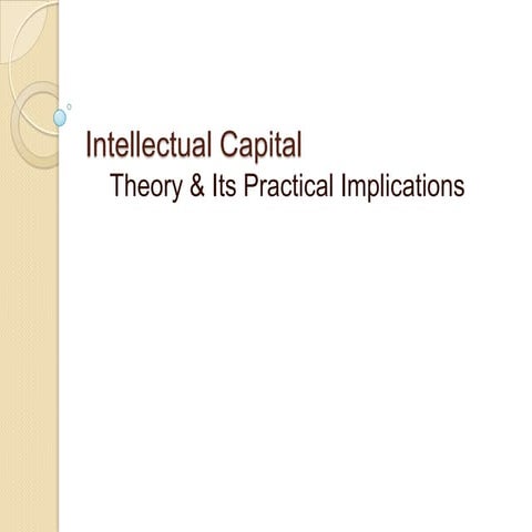 Intellectual capital