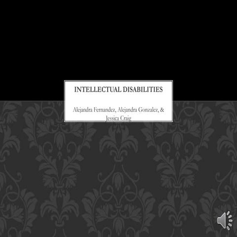 Intellectual disabilities PPS 6009