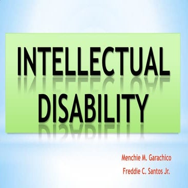 Intellectual disability
