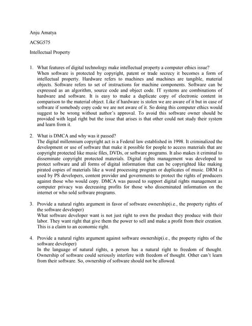 Intellectual property