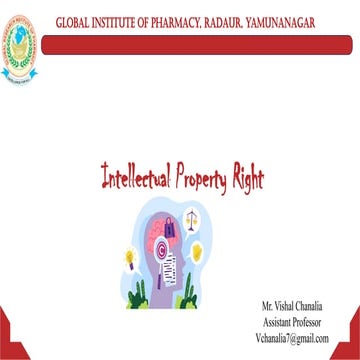 Intellectual Property Right (Jurisprudence).pptx