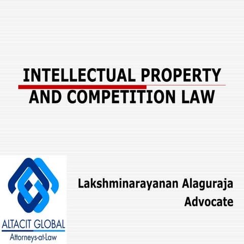 Intellectual property and competition law