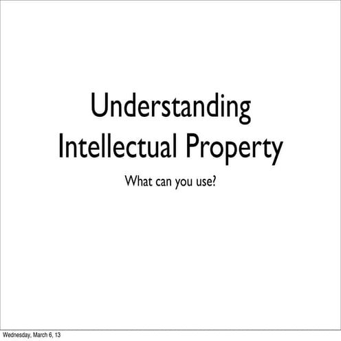 Intellectual property basics
