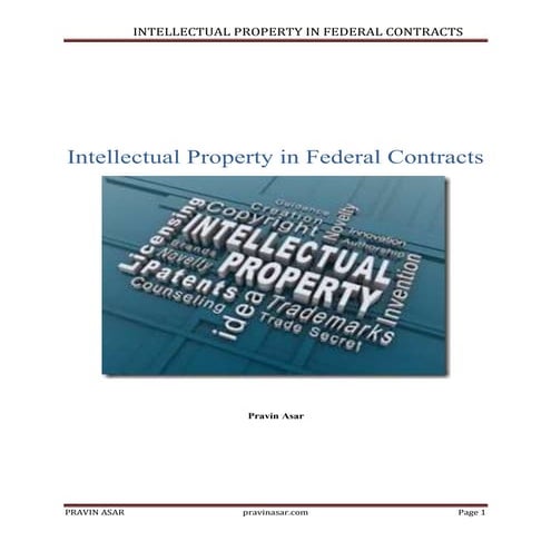 Intellectual property in_federal_contracts